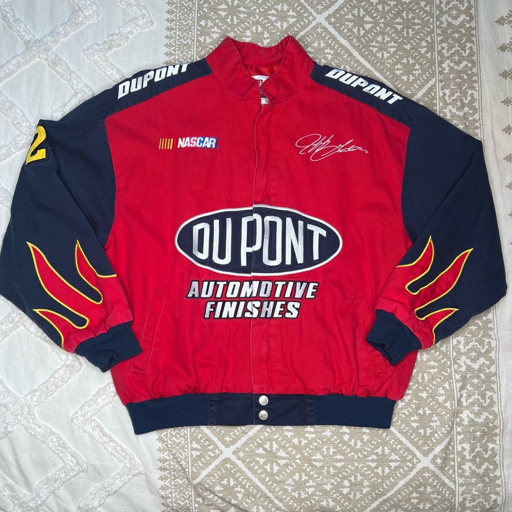 RARE Vintage Chase Authentics DuPont Jeff Gordon NASCAR Zip Up Jacket